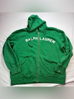 Ralph Lauren Green Zip-Up Hoodie